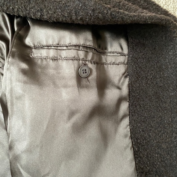 Vintage Alpaca Oversized black Wool coat - size 6 - Marshall Fields - Picture 9 of 16